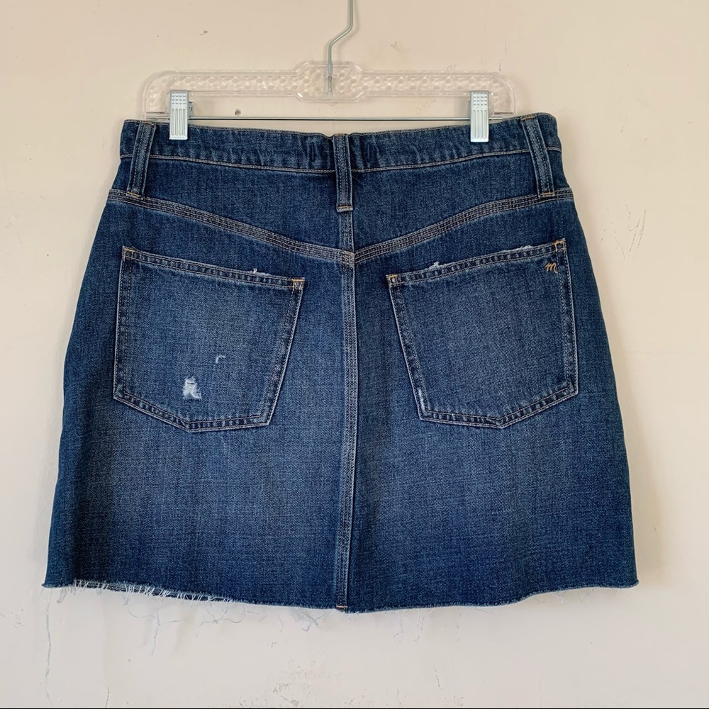 4. Madewell Rigid Denim Mini Skirt Reworked Edition - Picture 7 of 11